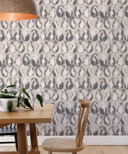 Load image into Gallery viewer, Shibori Paisley Wallpaper • Shibori • Sand • Insitu