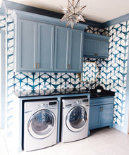 Load image into Gallery viewer, Blue Shibori Star Wallpaper • Milton &amp; King
