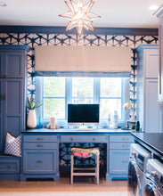 Load image into Gallery viewer, Blue Shibori Star Wallpaper • Milton &amp; King