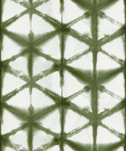 Load image into Gallery viewer, Shibori Star Olive Wallpaper
