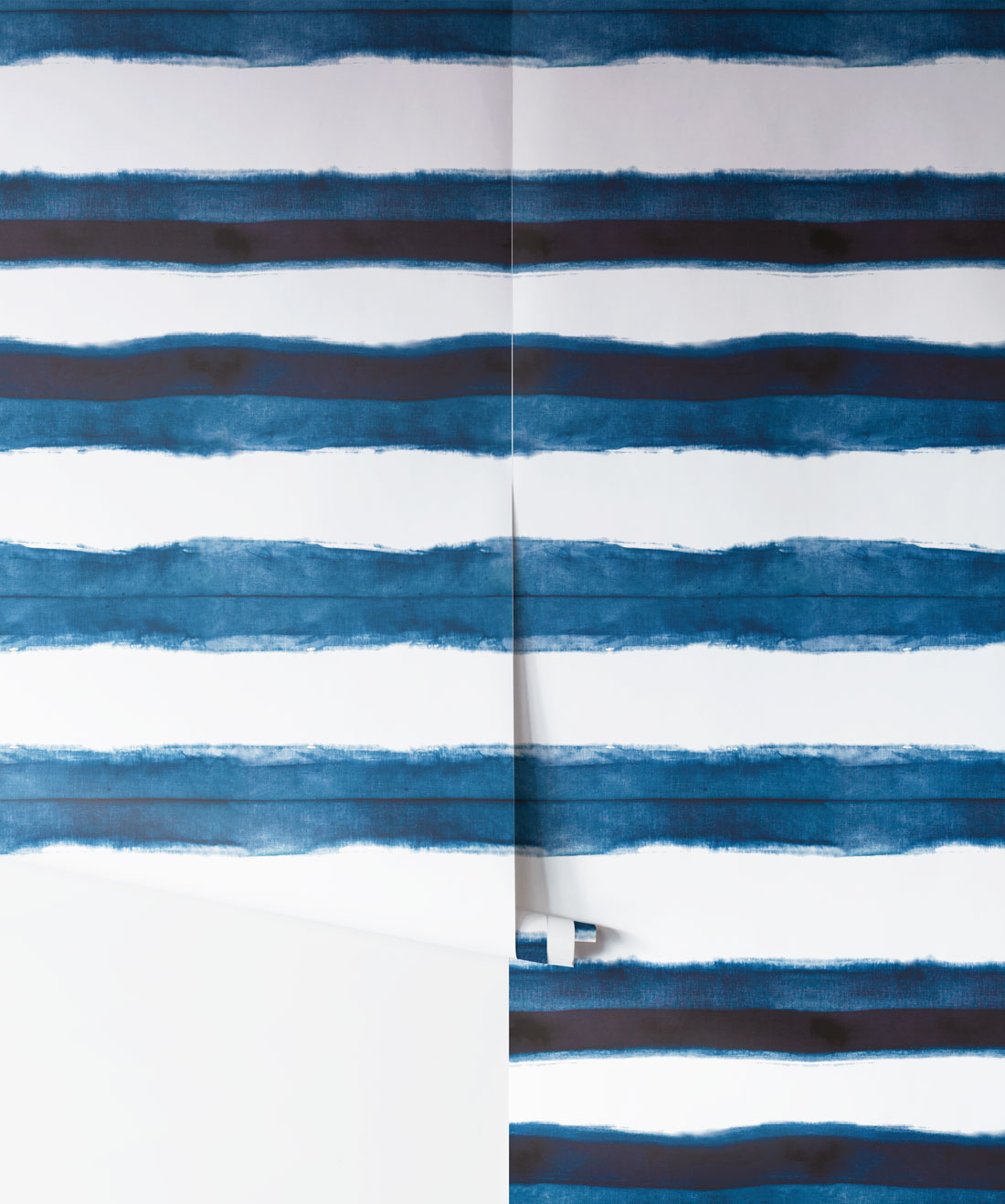 Shibori Stripe Aleutian Wallpaper