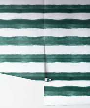 Load image into Gallery viewer, Shibori Stripe Ocean Wallpaper