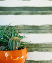 Load image into Gallery viewer, Shibori Stripe Ocean Wallpaper
