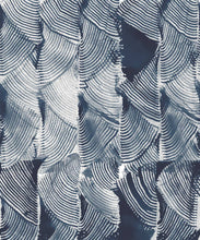 Load image into Gallery viewer, Tassel Fern Wallpaper • Modern Tie-Dye • Shibori • Indigo • Swatch