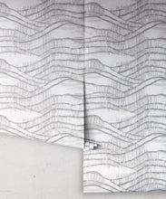 Load image into Gallery viewer, Vista Wallpaper • Shibori • Silver • Rolls