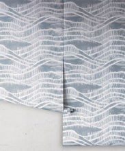 Load image into Gallery viewer, Vista Wallpaper • Shibori • Washed Denim Reversed • Rolls