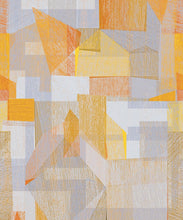 Load image into Gallery viewer, Chimera Wallpaper by Simcox • Color Yellow • Abstract Wallpaper • Geometric Wallpaper • Swatch