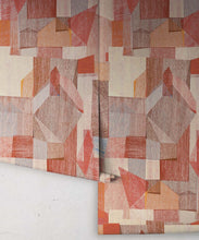 Load image into Gallery viewer, Chimera Wallpaper by Simcox • Color Rust • Abstract Wallpaper • Geometric Wallpaper • rolls