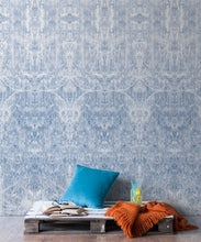Load image into Gallery viewer, Hori Wallpaper by Simcox • Color Blue • Abstract Wallpaper • insitu
