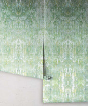 Load image into Gallery viewer, Hori Wallpaper by Simcox • Color Green • Abstract Wallpaper • rolls
