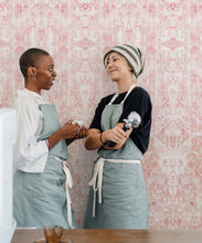 Load image into Gallery viewer, Hori Wallpaper by Simcox • Color Peach • Abstract Wallpaper • insitu