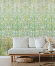 Load image into Gallery viewer, Patina Wallpaper by Simcox • Color Moss • Abstract Wallpaper • insitu