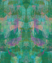 Load image into Gallery viewer, Camoufleur Wallpaper • Jungle • Green Purple Wallpaper • Abstract Wallpaper swatch