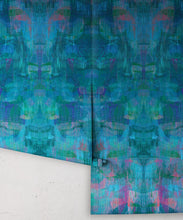 Load image into Gallery viewer, Camoufleur Wallpaper • Midnight • Blue Purple Wallpaper • Abstract Wallpaper rolls