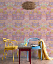 Load image into Gallery viewer, Camoufleur Wallpaper • Tangerine • Orange Wallpaper • Abstract Wallpaper insitu