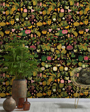 Load image into Gallery viewer, ASIAN FRUITS AND FLOWERS WALLPAPER