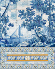 Load image into Gallery viewer, AZURE MURAL WALLPAPER