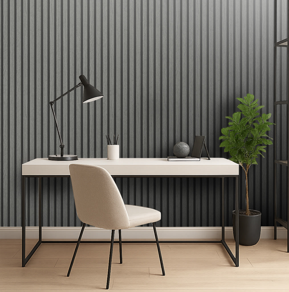 FLUTED LUXE STRIPE WALLPAPER