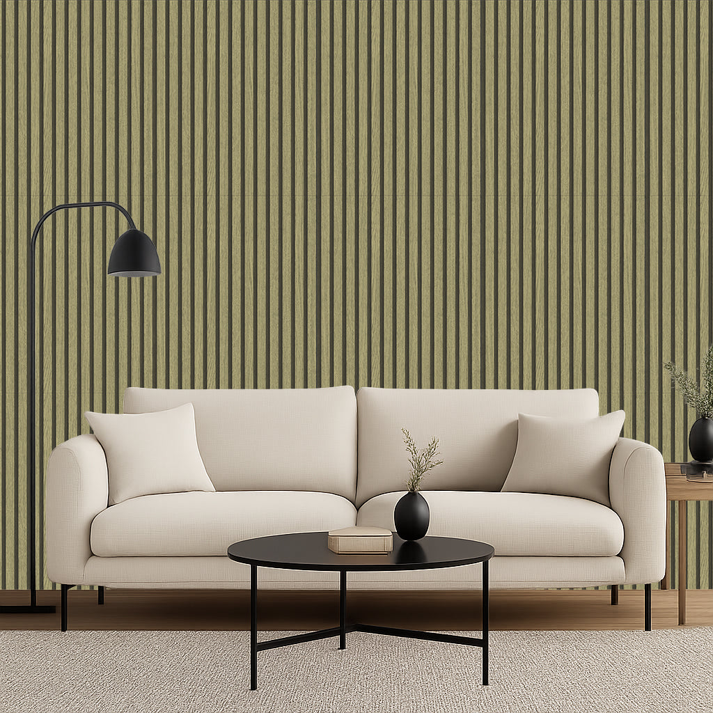 FLUTED LUXE STRIPE WALLPAPER