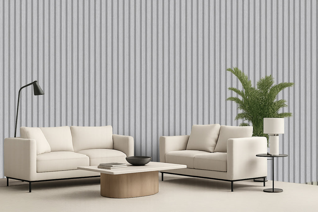 FLUTED LUXE STRIPE WALLPAPER
