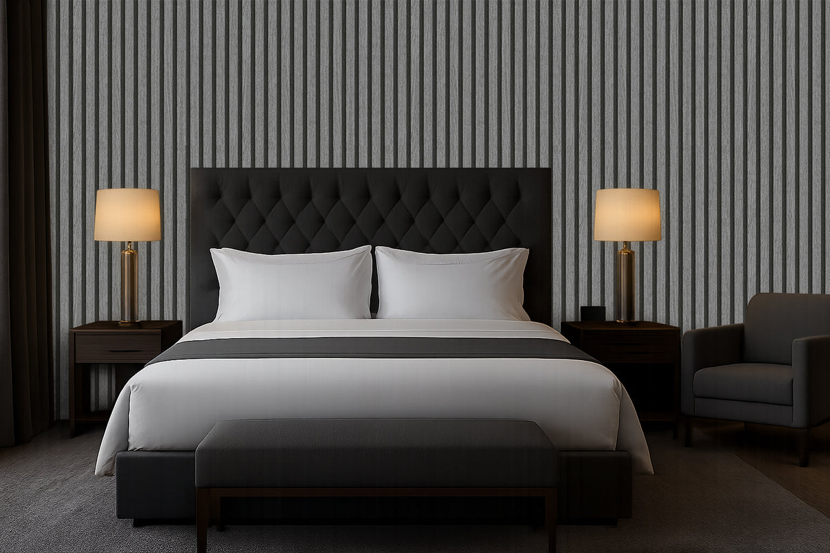 FLUTED LUXE STRIPE WALLPAPER