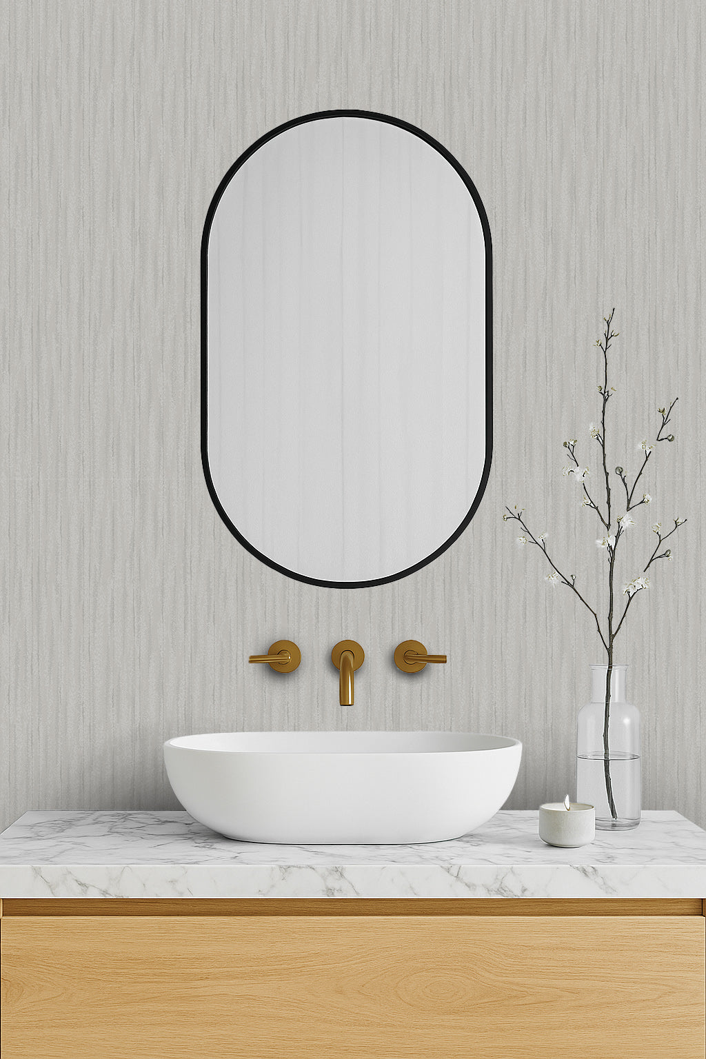 VERTICAL SILK GRAIN WALLPAPER