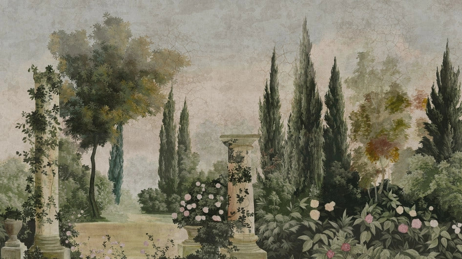Ananbô Un été a Tivoli — Couleur patinée Wall Mural