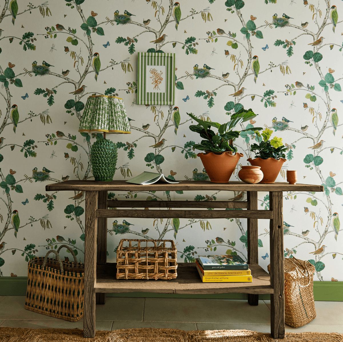 Sessile Plain Wallpaper by Sanderson lifestyle room scene
