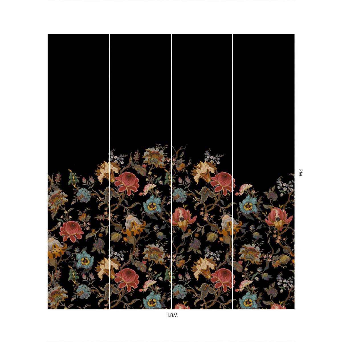 ARTEMIS CLIMBING WALLS Wallpaper - Black