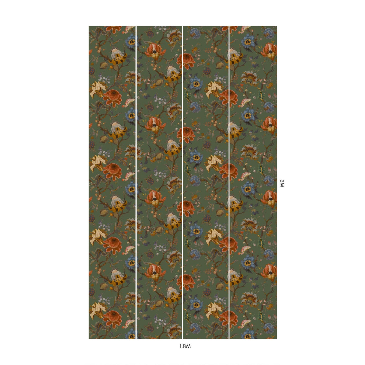 ARTEMIS Wallpaper - Moss Green