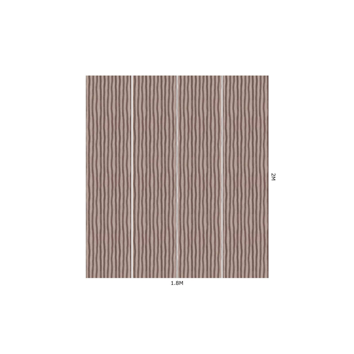 ARTIST'S STRIPE Wallpaper - Carnelian