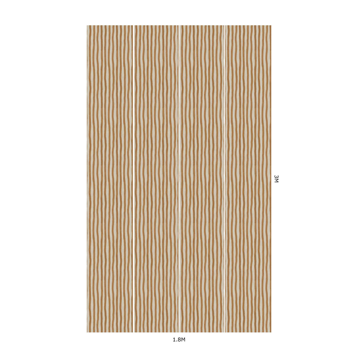 ARTIST'S STRIPE Wallpaper - Amber
