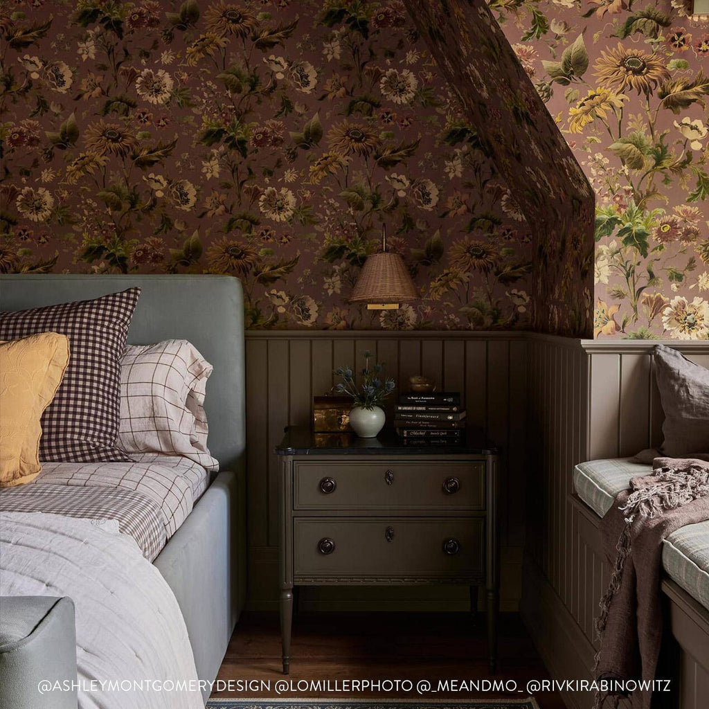AVALON Wallpaper - Puce Pink