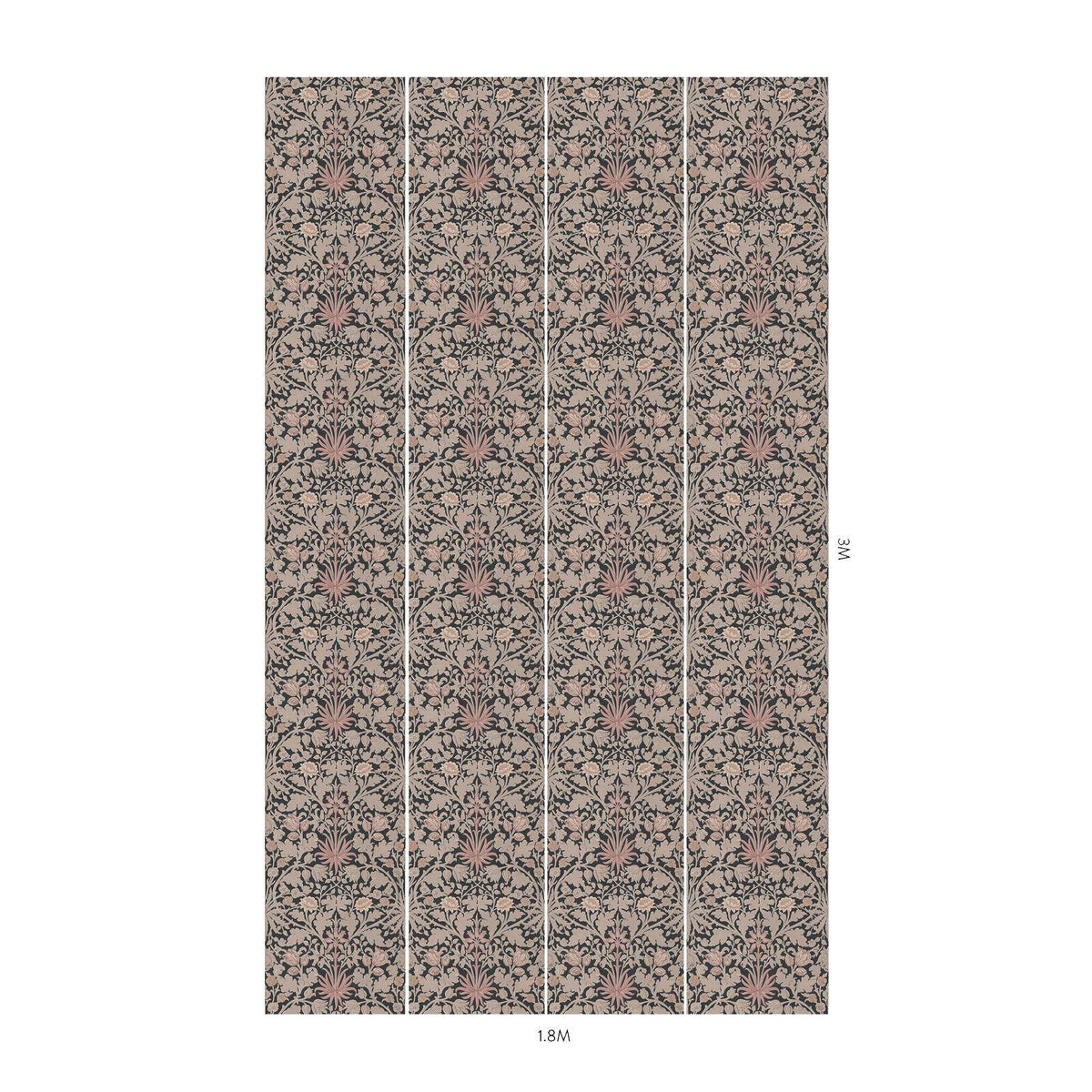 HYACINTH NOVELLUS Wallpaper - Noir