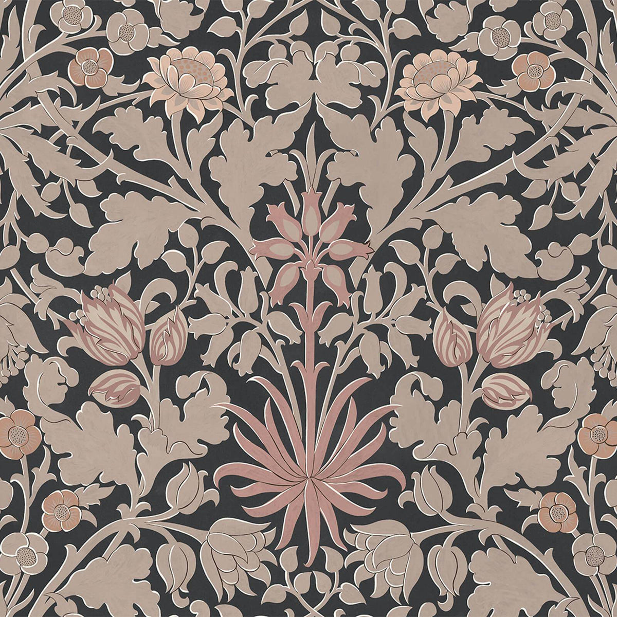 HYACINTH NOVELLUS Wallpaper - Noir