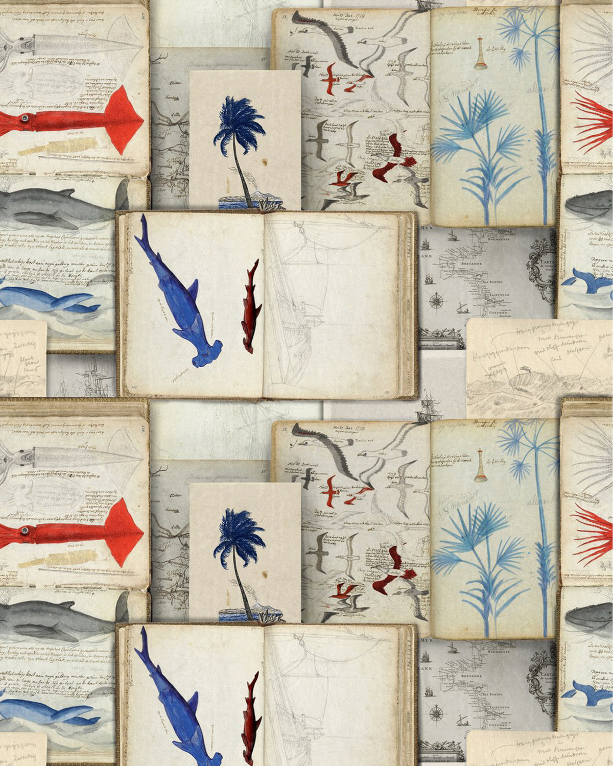 SEAMAN'S JOURNAL WALLPAPER