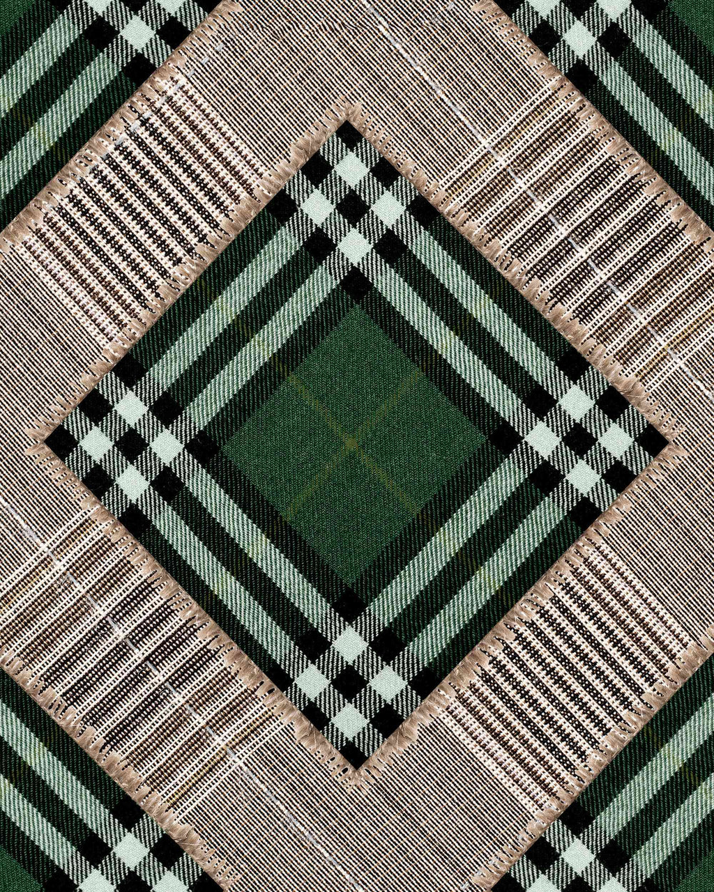 CHECKERED PATCHWORK WALLPAPER