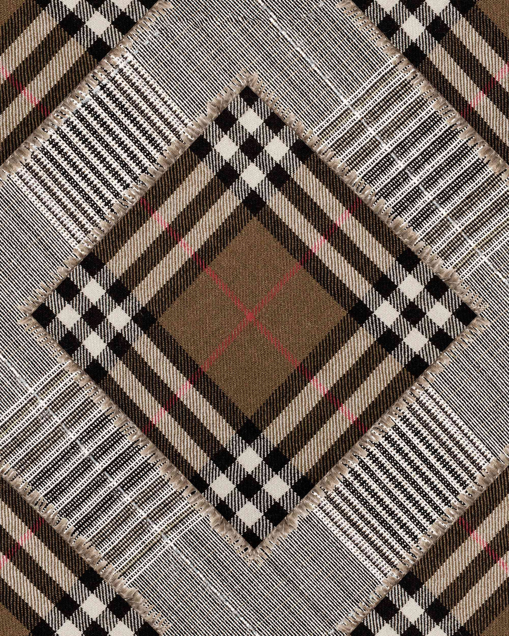 CHECKERED PATCHWORK WALLPAPER