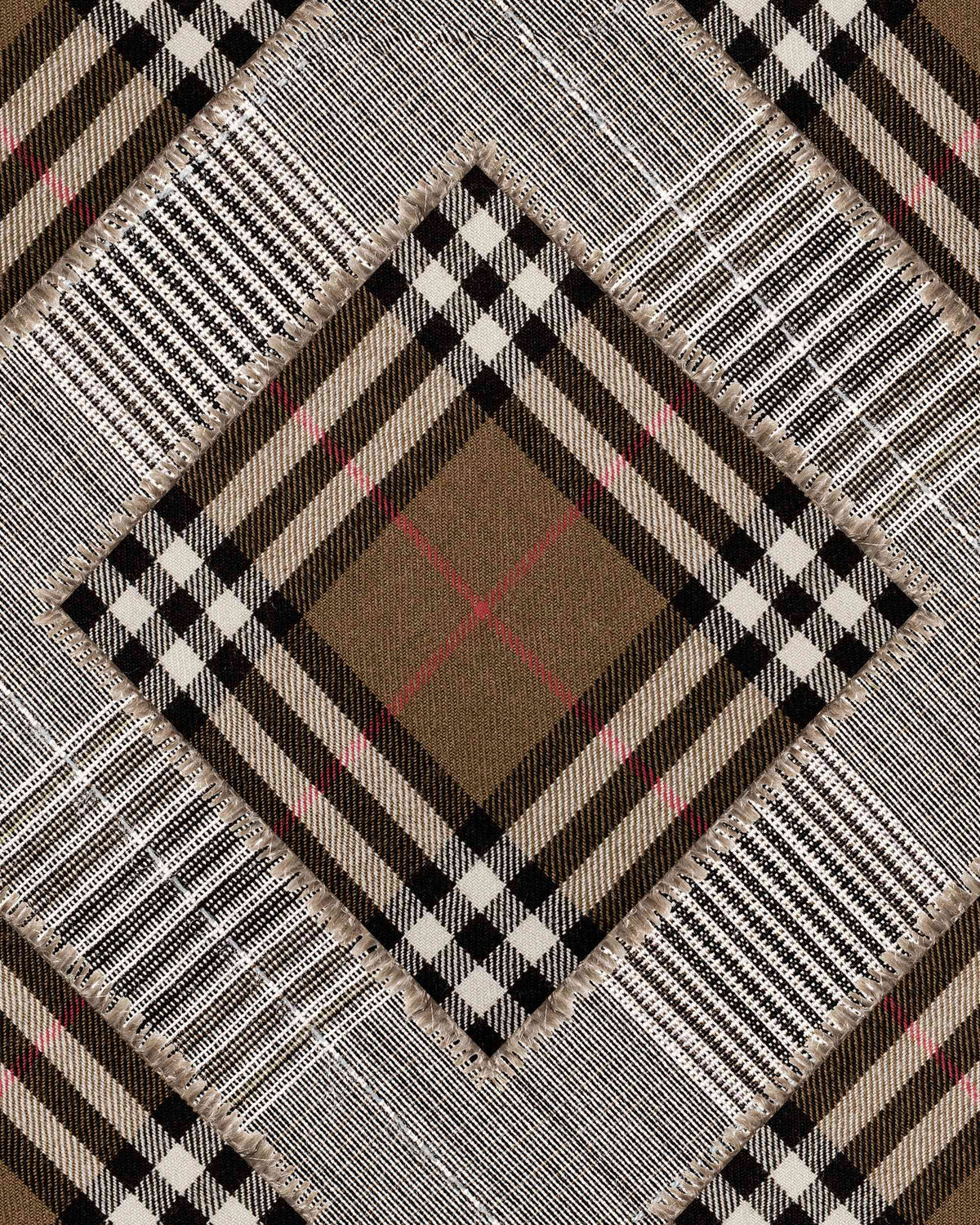 CHECKERED PATCHWORK WALLPAPER