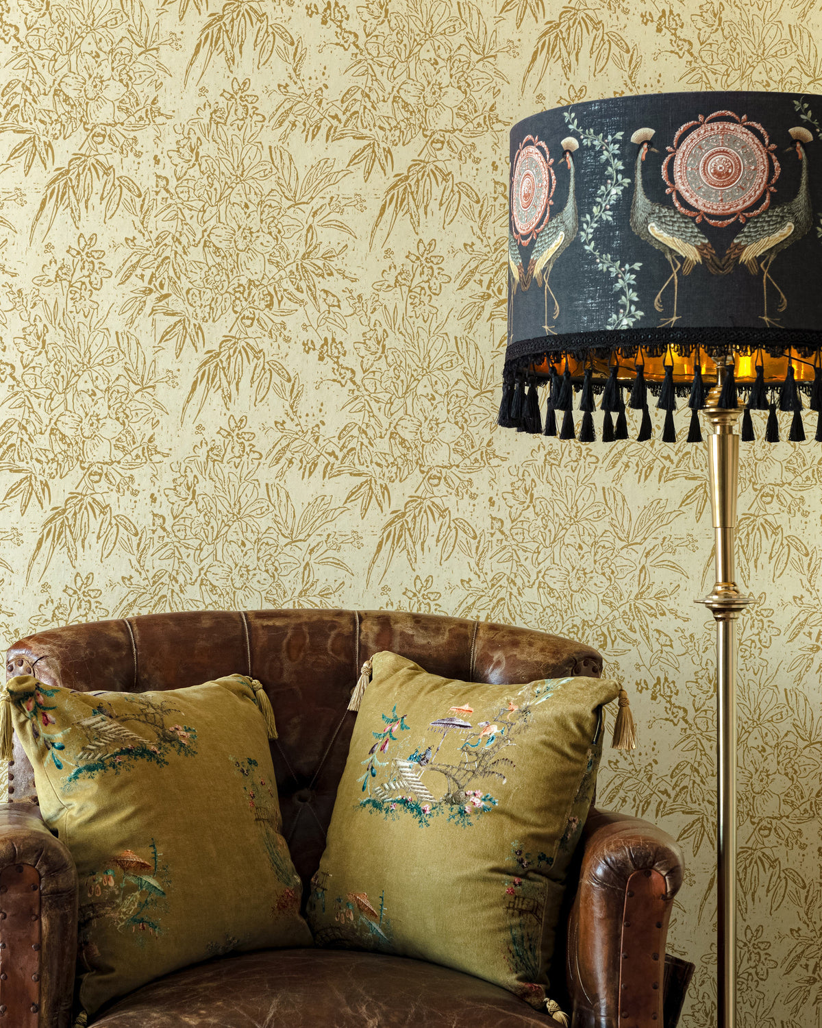 CHERRY ORCHARD WALLPAPER