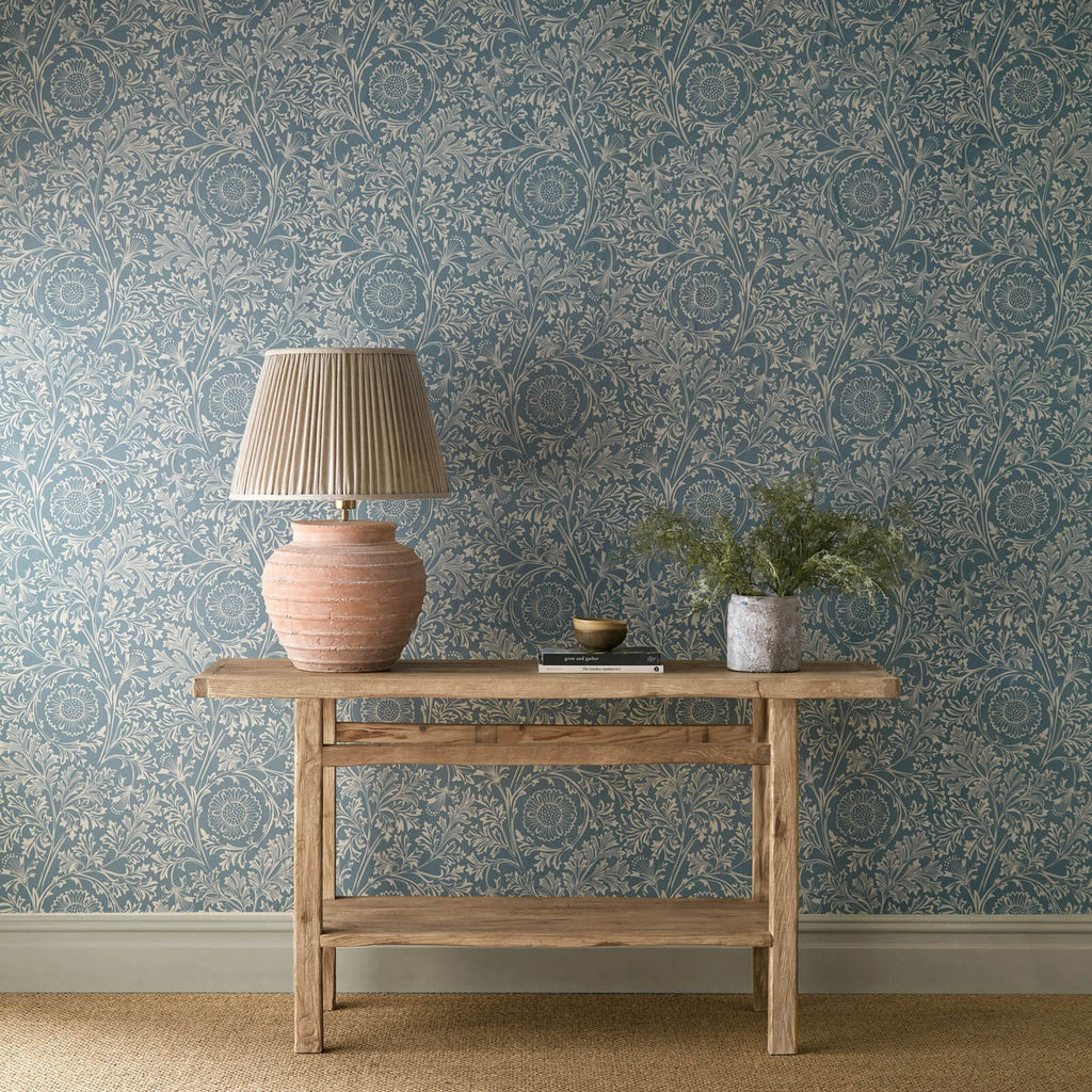 Chamomile in China Blue by Morris & Co.