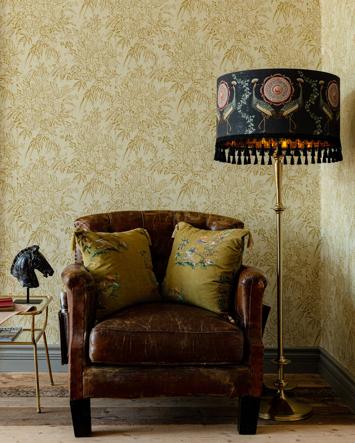 CHERRY ORCHARD WALLPAPER
