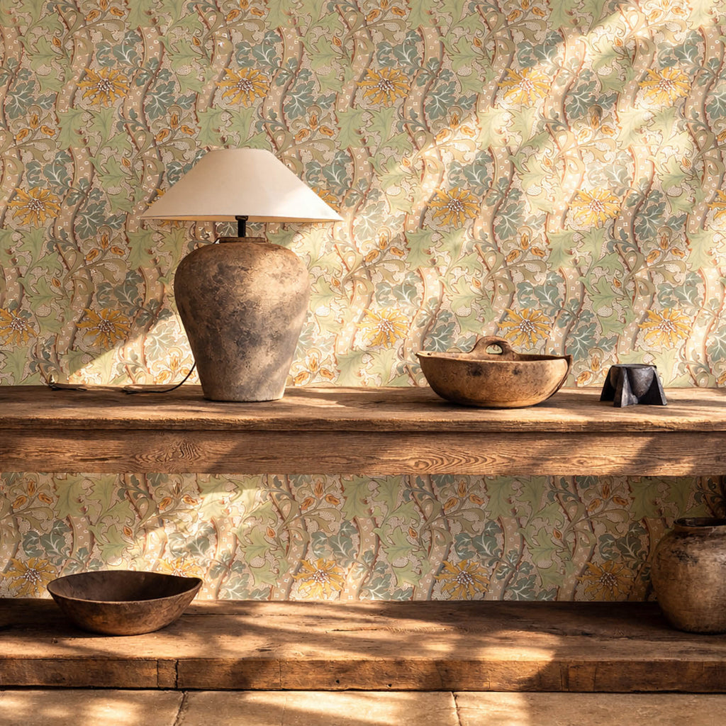 Cornflower in Lemon/Sage by Morris & Co.