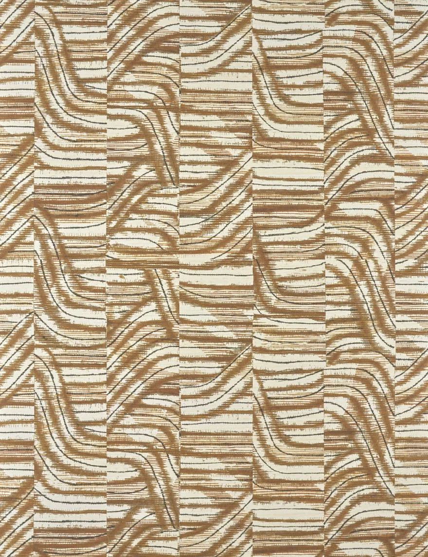 Coconut wallpaper in Terracotta