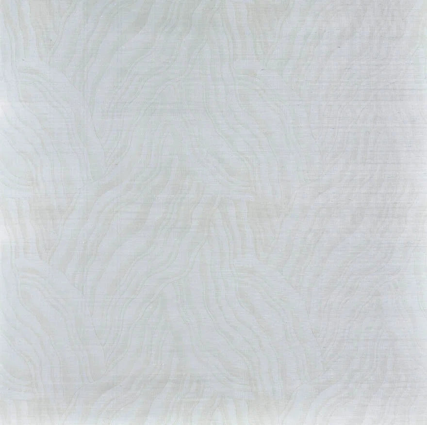Aelys metal wallpaper in Argent