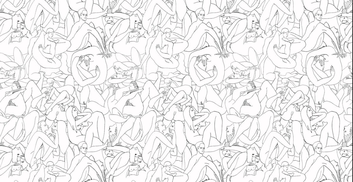 Le couple wallpaper in Noiretblanc