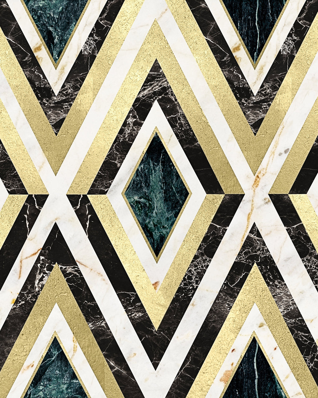 DIAMONDS IN BRASS METALLIC EDITION WALLPAPER