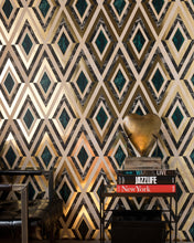 Load image into Gallery viewer, DIAMONDS IN BRASS METALLIC EDITION WALLPAPER