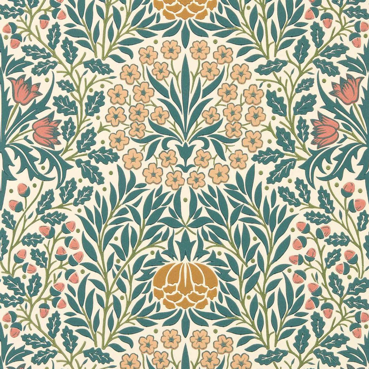 Daisy & Oak in Madder/Teal by Morris & Co.