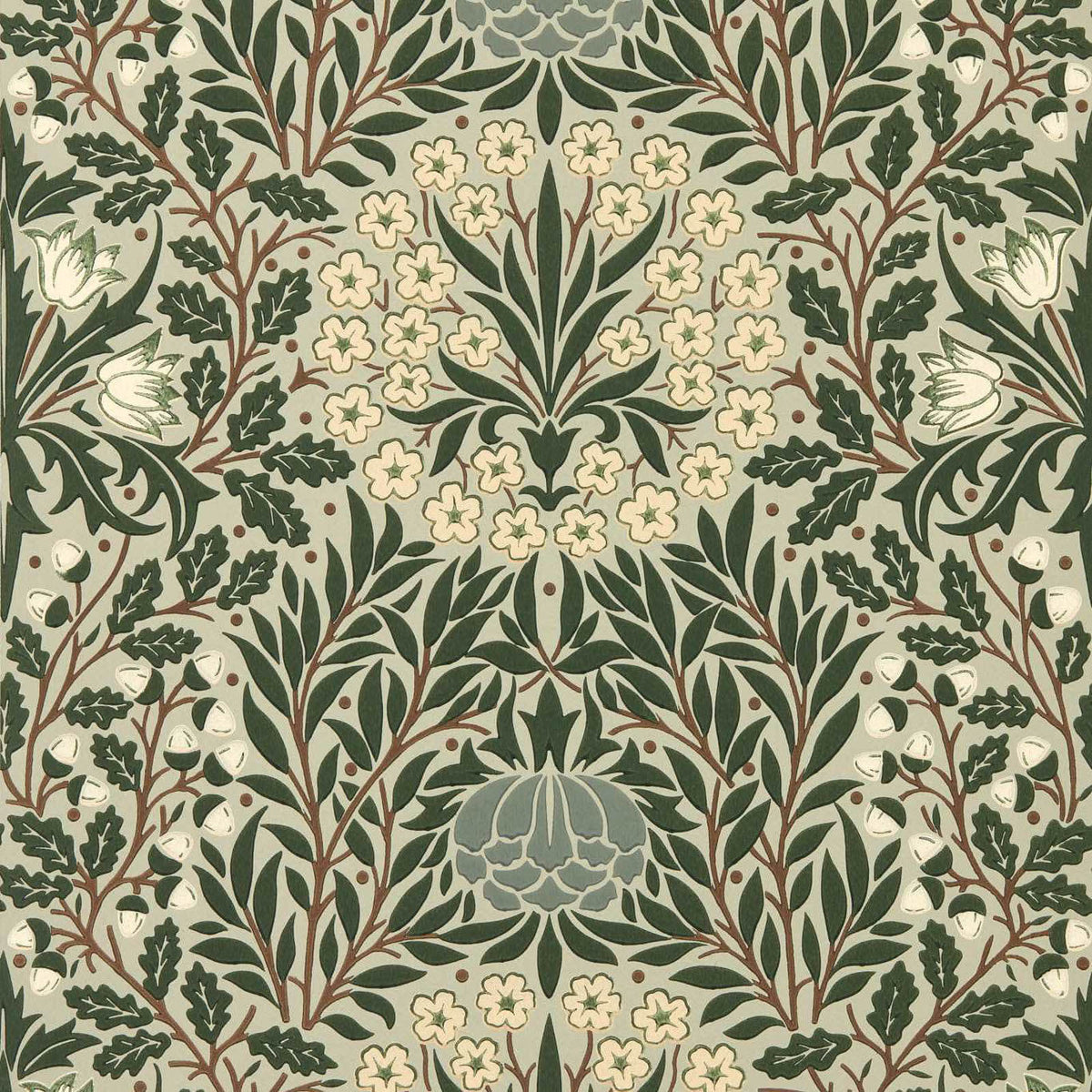 Daisy & Oak in Sage/Forest by Morris & Co.